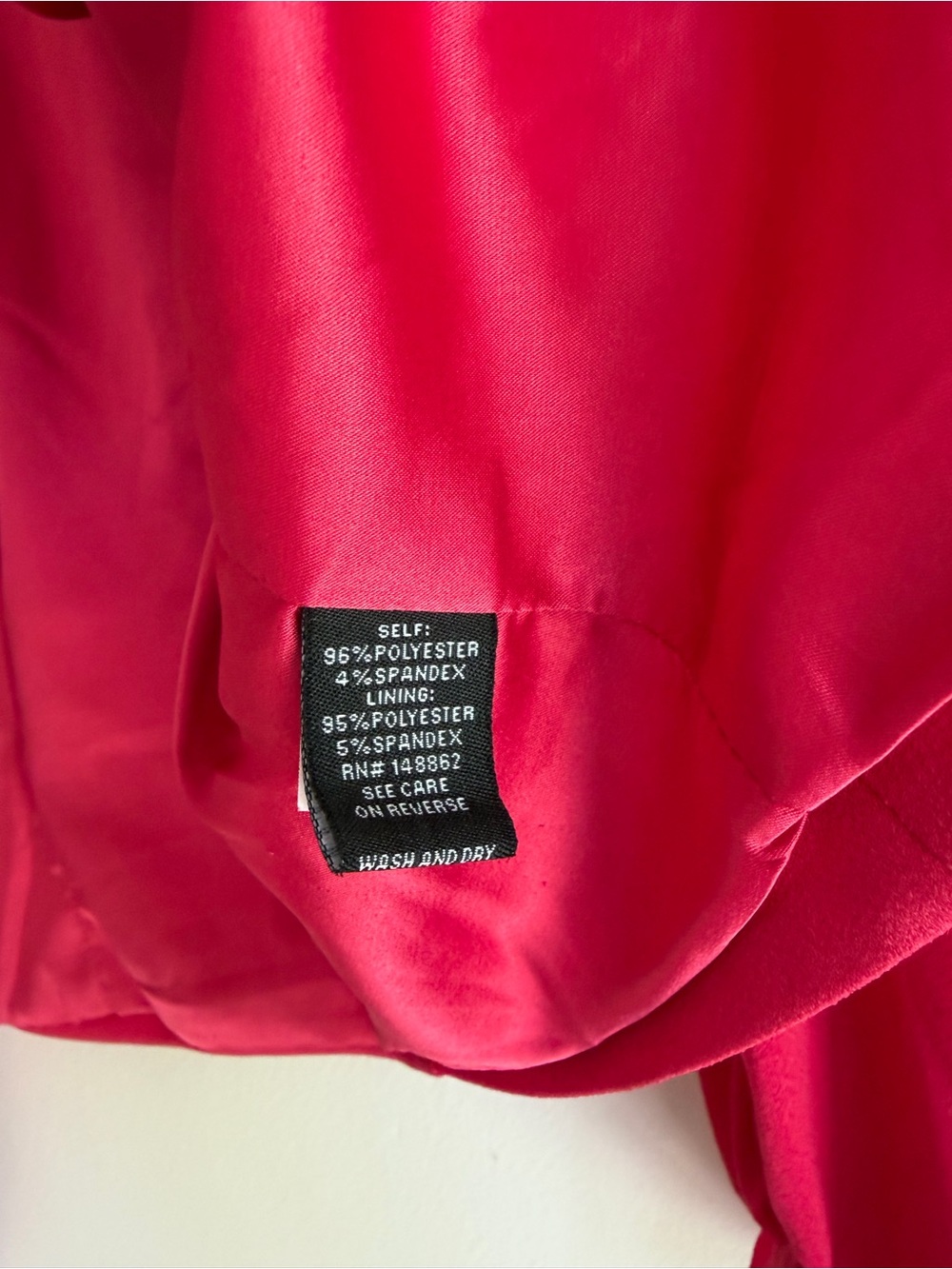 Torrid Hot Pink 3/4 Sleeve Cropped Open Blazer Jacket Size 1 - Picture 6 of 6